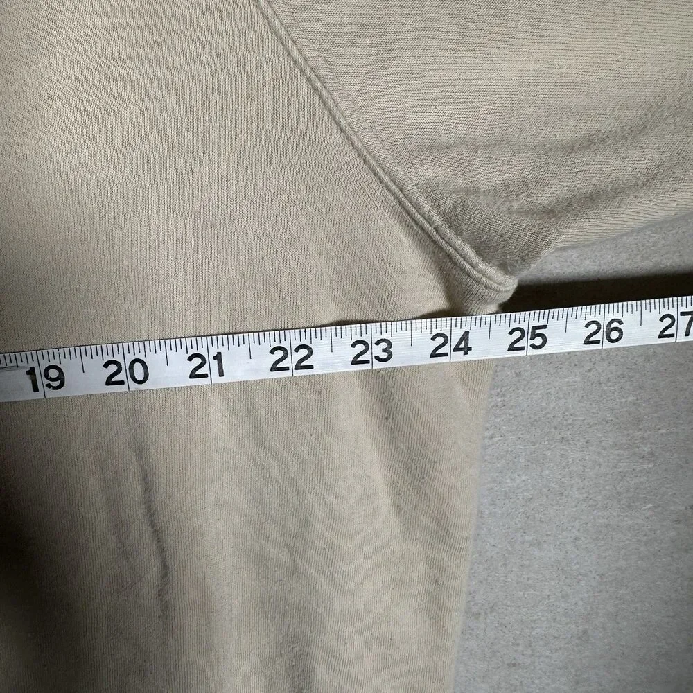 The North Face Hooded Sweatshirt Mens Extra Large XL Beige Outdoor Logo